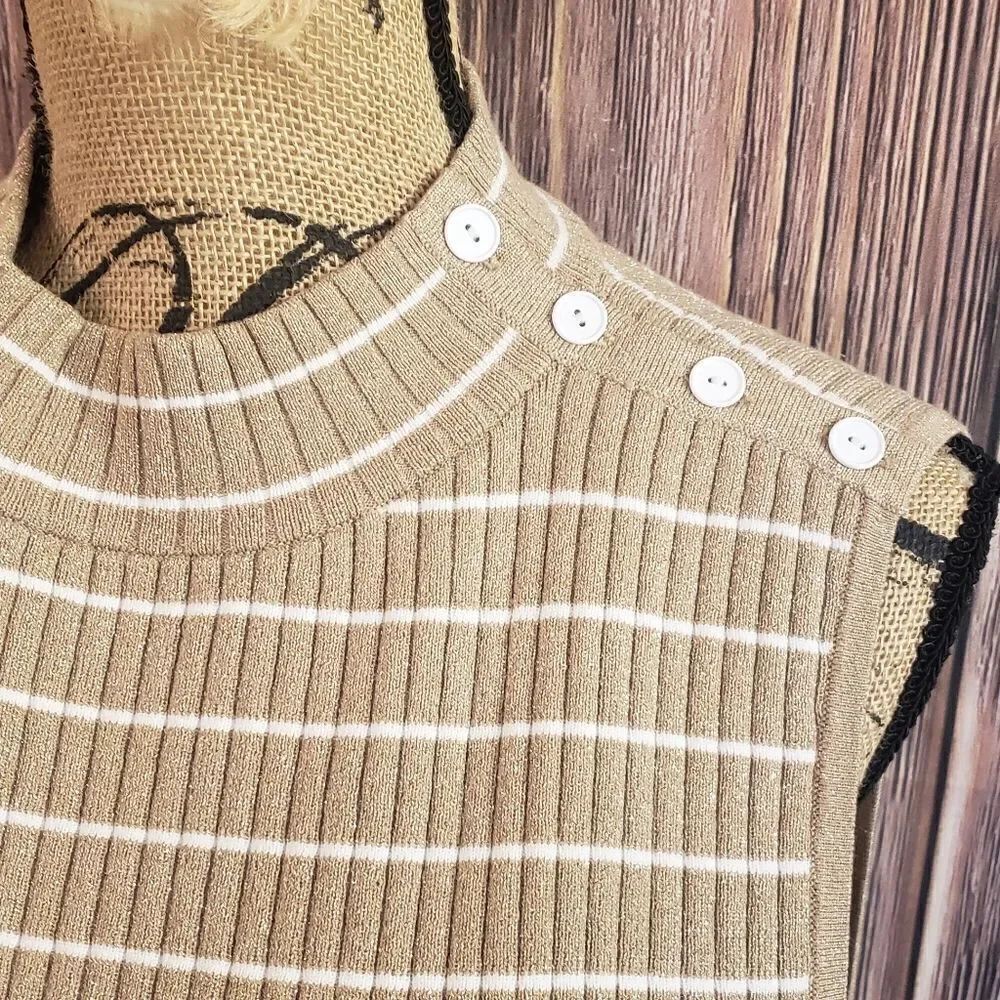 Talbots NWT Sparkly Striped Top - Picture 4 of 14